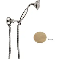 Sanimex Handdouche Set Giulini Inclusief Wandhouder En Doucheslang Brons