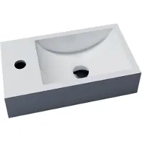 Sanilux Fontein recto 40x22x10 cm solid surface