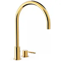 Tres Wastafelmengkraan study exclusive 37,3 cm 2-gats 1-hendel uitloop gebogen rond goud