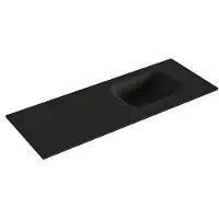 Mondiaz LEX Urban solid surface inleg wastafel voor toiletmeubel 80cm. Positie wasbak rechts