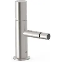 Tres Bidetmengkraan Study Exclusive 1-Knop Uitloop Recht 8 cm Rond RVS
