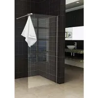 Boss & Wessing Inloopdouche met handdoekhouder bws jack helder glas 100x200 cm 8 mm chroom