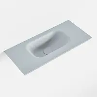 Mondiaz EDEN Clay solid surface inleg wastafel voor toiletmeubel 50cm. Positie wasbak midden
