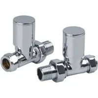 Sanilux Radiatorkraan aansluitset recht chroom