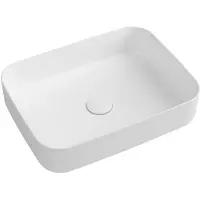 Isvea Infinity Rectangle Opbouwwastafel, 50x36cm, wit