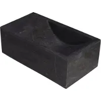 Forzalaqua Fontein kalmar xs hardsteen gezoet 29x16x10 cm met kraangat rechts