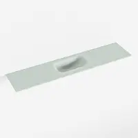 Mondiaz eden greey solid surface inleg wastafel voor toiletmeubel 100 cm. Positie wasbak midden