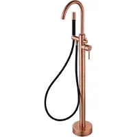 Boss & Wessing Vrijstaande badkraan bws copper pro met handdoucheset geborsteld koper zwart
