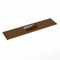 Mondiaz eden rust solid surface inleg wastafel voor toiletmeubel 100 cm. Positie wasbak midden