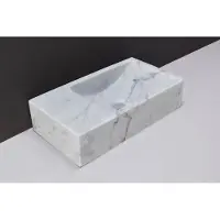 Forzalaqua Fontein venetia carrara gepolijst zonder kraangat 40x22x10 cm