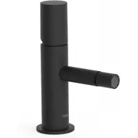 Tres Bidetmengkraan Study Exclusive 1-Knop Uitloop Recht 8 cm Rond Mat Zwart