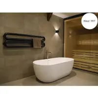 Instamat Designradiator tubone-h 44x200x14 cm incl. Aansluitset wit