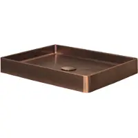 Dekker Opzetwastafel Dekker Lanesto Vanity 52x41x7 cm RVS Copper