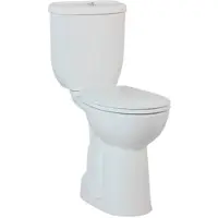 Boss & Wessing Duoblok toiletpot staand verhoogd +8 cm wit compleet