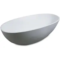 Luca Vrijstaand bad sanitair vasca 180x80x60 cm solid surface mat wit