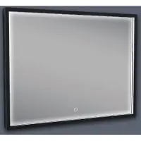 Boss & Wessing Badkamerspiegel BWS Miami LED Verlichting Mat Zwart 80x60 cm
