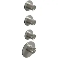 Hotbath archie inbouw thermostaat high flow met 3 stopkranen rvs 316 arhr3