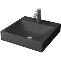 Boss & Wessing Wastafel bws bocchi scala arch 48,5x48 cm mat antraciet met kraangat
