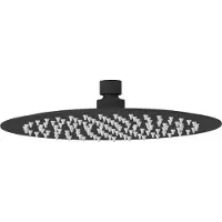 Sanilux Hoofddouche mia rond ultra thin 30 cm mat zwart