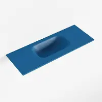Mondiaz EDEN Jeans solid surface inleg wastafel voor toiletmeubel 60cm. Positie wasbak midden