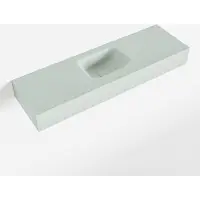 Mondiaz LEX Greey vrijhangende solid surface wastafel 100cm. Positie wasbak midden