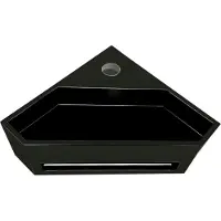 Boss & Wessing Hoekfontein bws jolie 35x20 cm solid surface mat zwart