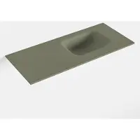Mondiaz lex army solid surface inleg wastafel voor toiletmeubel 70 cm. Positie wasbak rechts