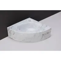 Forzalaqua Fontein turino carrara gepolijst met kraangat 30x30x10 cm