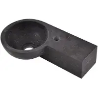 Boss & Wessing Bws ziva fontein hardsteen rond rechts 40x23x10 cm
