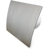 Boss & Wessing Badkamer ventilator pro design standaard 100mm 75 m3 zilver kunststof