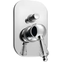 Sapho Douchekraan Inbouw Kirké Crystal Mengkraan Retro Afbouwdeel 2-weg Chroom (incl. inbouwdeel)
