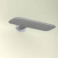 Boss & Wessing Hoofddouche bws ultra met waterval en douche-arm geborsteld staal