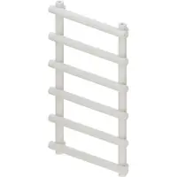 Boss & Wessing Designradiator bws tubi handdoekrek 85x60 cm zij-onderaansluiting mat wit