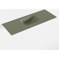 Mondiaz lex army solid surface inleg wastafel voor toiletmeubel 80 cm. Positie wasbak midden
