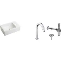 Boss & Wessing Fonteinpack Houston Mat Wit Keramiek Rechts 37x23 cm