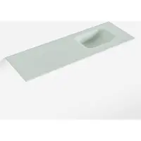 Mondiaz LEX Greey solid surface inleg wastafel voor toiletmeubel 90cm. Positie wasbak rechts