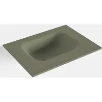 Mondiaz lex army solid surface inleg wastafel voor toiletmeubel 40 cm. Positie wasbak midden