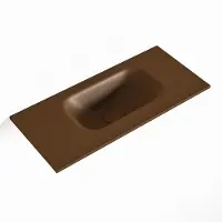 Mondiaz eden rust solid surface inleg wastafel voor toiletmeubel 50 cm. Positie wasbak rechts