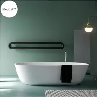 Instamat Designradiator Tubone-H 21x150x22cm Incl. Aansluitset Wit