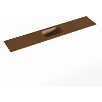 Mondiaz eden rust solid surface inleg wastafel voor toiletmeubel 120 cm. Positie wasbak midden
