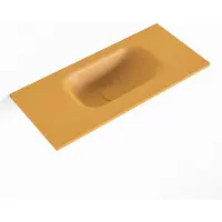 Mondiaz EDEN Ocher solid surface inleg wastafel voor toiletmeubel 50cm. Positie wasbak rechts