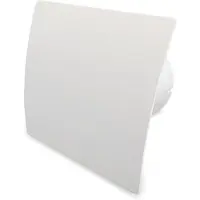Boss & Wessing Badkamer Ventilator Pro Design Standaard 100mm 75 m3 Gebogen Kunststof Wit