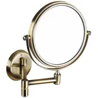 Bemeta Make-up /scheerspiegel wandmontage rond 15 cm brons