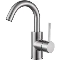 Sanilux Wastafelkraan Largo 24,4 cm RVS