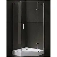 Sanilux Douchecabine Joëlle vijfhoek 1 deur 90x90cm 8mm