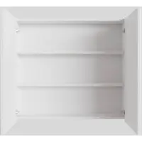 Boss & Wessing Spiegelkast BWS Cube 80x70x16 cm 2 Deuren Mat Wit