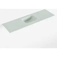Mondiaz lex greey solid surface inleg wastafel voor toiletmeubel 100 cm. Positie wasbak midden