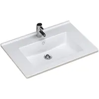 Sanicare Wastafel Q10 Keramiek 65x45 cm Wit (excl. meubel)