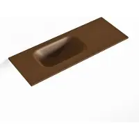 Mondiaz eden rust solid surface inleg wastafel voor toiletmeubel 60 cm. Positie wasbak links