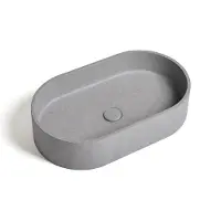 Ideavit Waskom idea.form 60x35x12 cm ovaal beton grijs